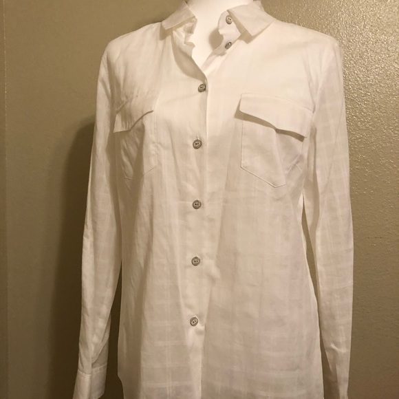 Nautica White Button Down Shirt - Picture 5 of 16
